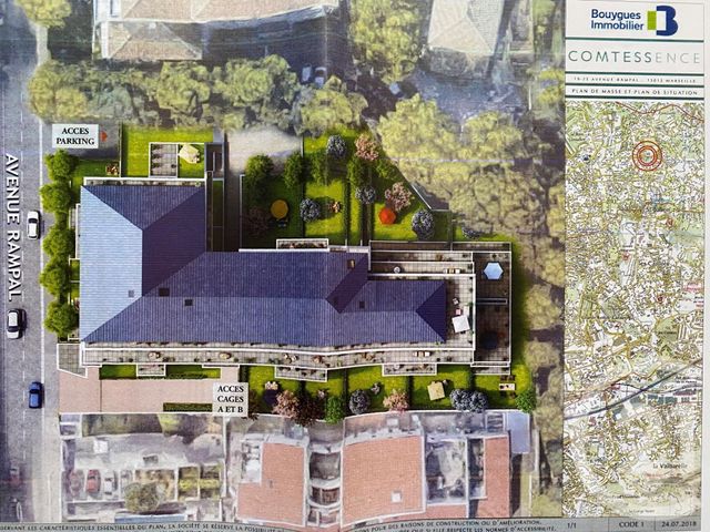 Appartement T2 &agrave; louer - 2 pi&egrave;ces - 39,52 m2 - Marseille - 13012 - PROVENCE-ALPES-COTE-D-AZUR